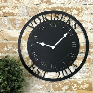 Outdoor Clock Etsy