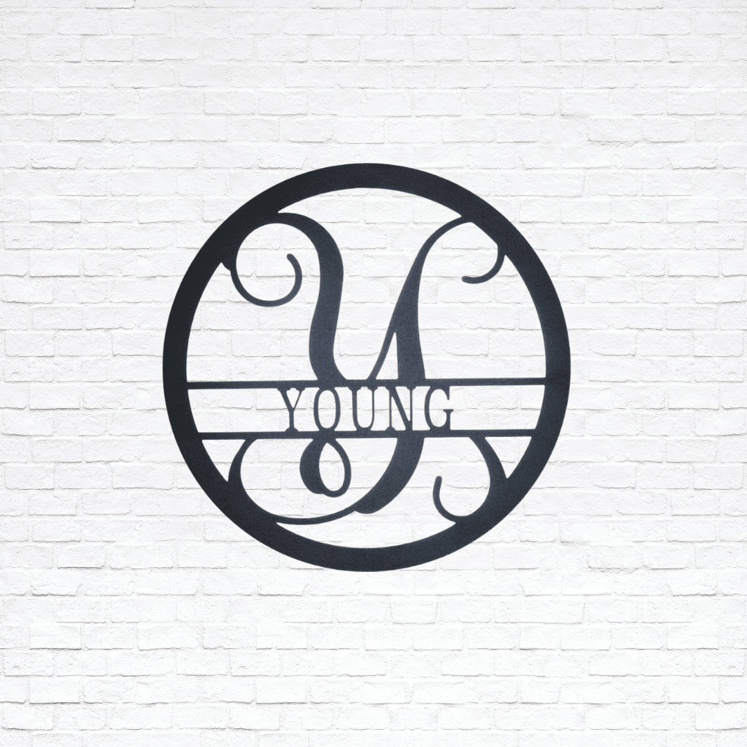 Personalized Circle Vine Family Name Initial Metal Sign Etsy UK personalized-circle-vine-family-name-initial-metal-sign-etsy-uk