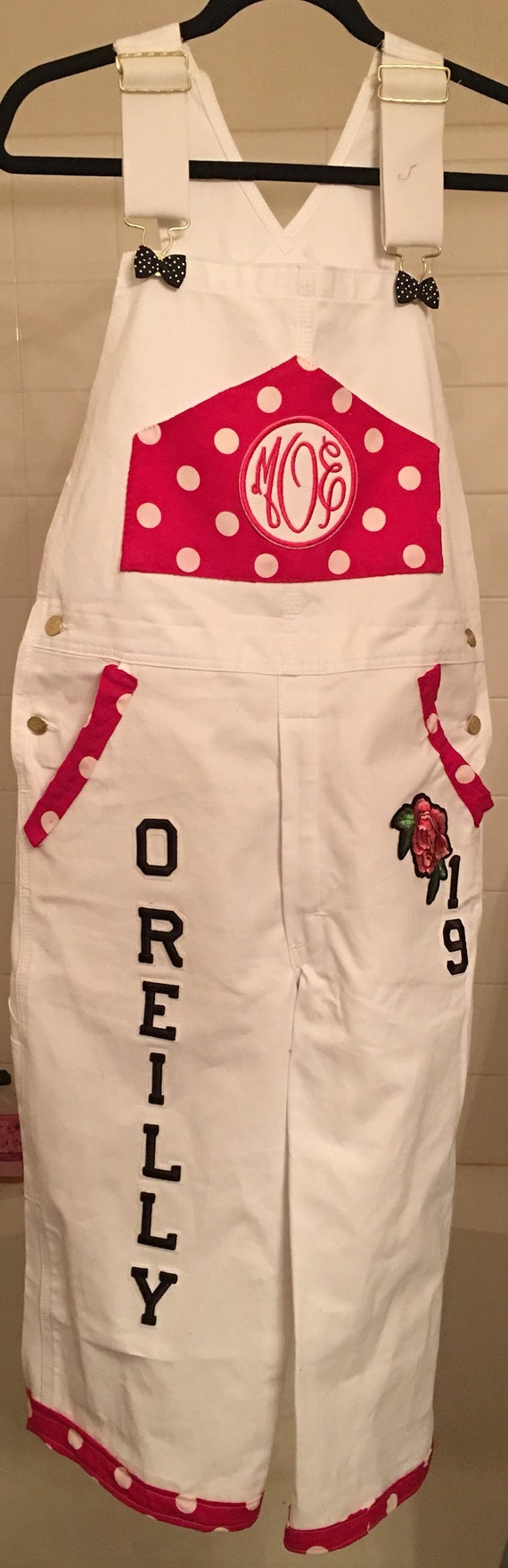 white senior overalls