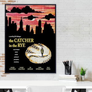 El guardián entre el centeno - J.D. Salinger - Impresión literaria de novela clásica. Papel de bellas artes, laminado o enmarcado. Varios tamaños disponibles