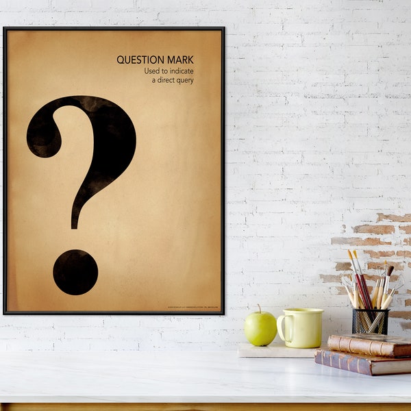 Punctuation Mark Art - Etsy