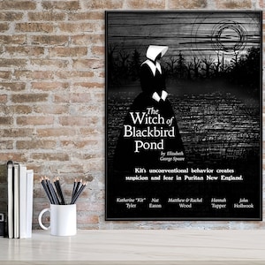 Witch of Blackbird Pond. YA Literary Art Print. Matte Paper, Laminated or Framed. Multiple Sizes