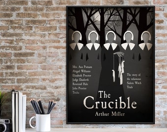 The Crucible. Art Print based on the classic American play. Matte Paper, Laminated or Framed. Multiple Sizes