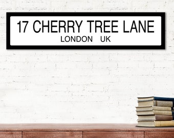 Mary Poppins Cherry Tree Lane Literary Street Sign. Fine Art Paper, Laminated, or Framed.