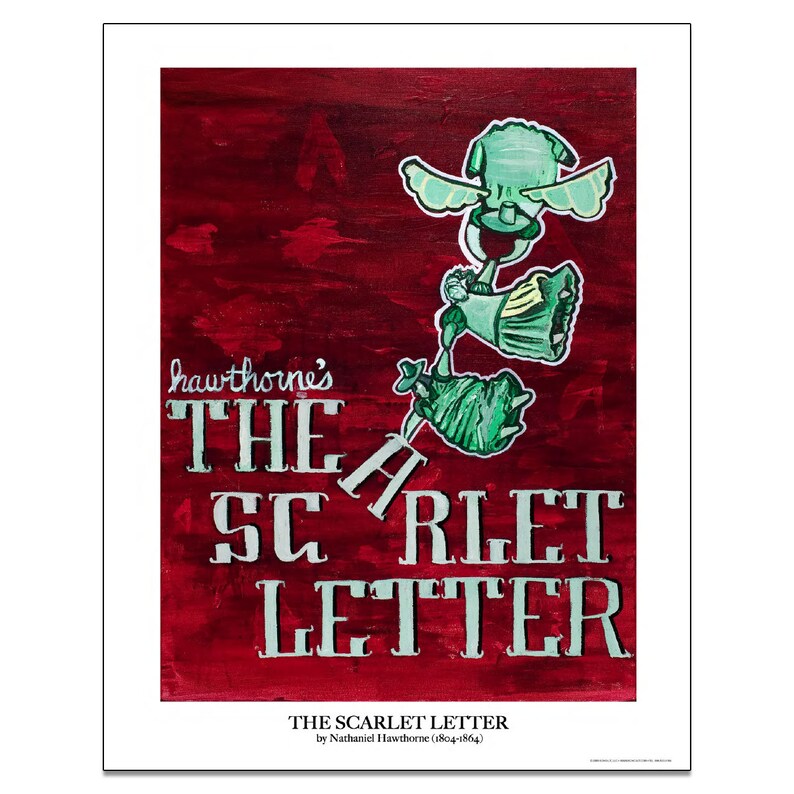 The Scarlet Letter Graffiti-style Classics - Literary Art Poster ...