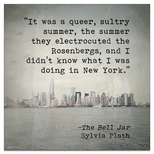 Queer Sultry Summer Sylvia Plath Literarisches Zitat Poster DIGITAL DOWNLOAD