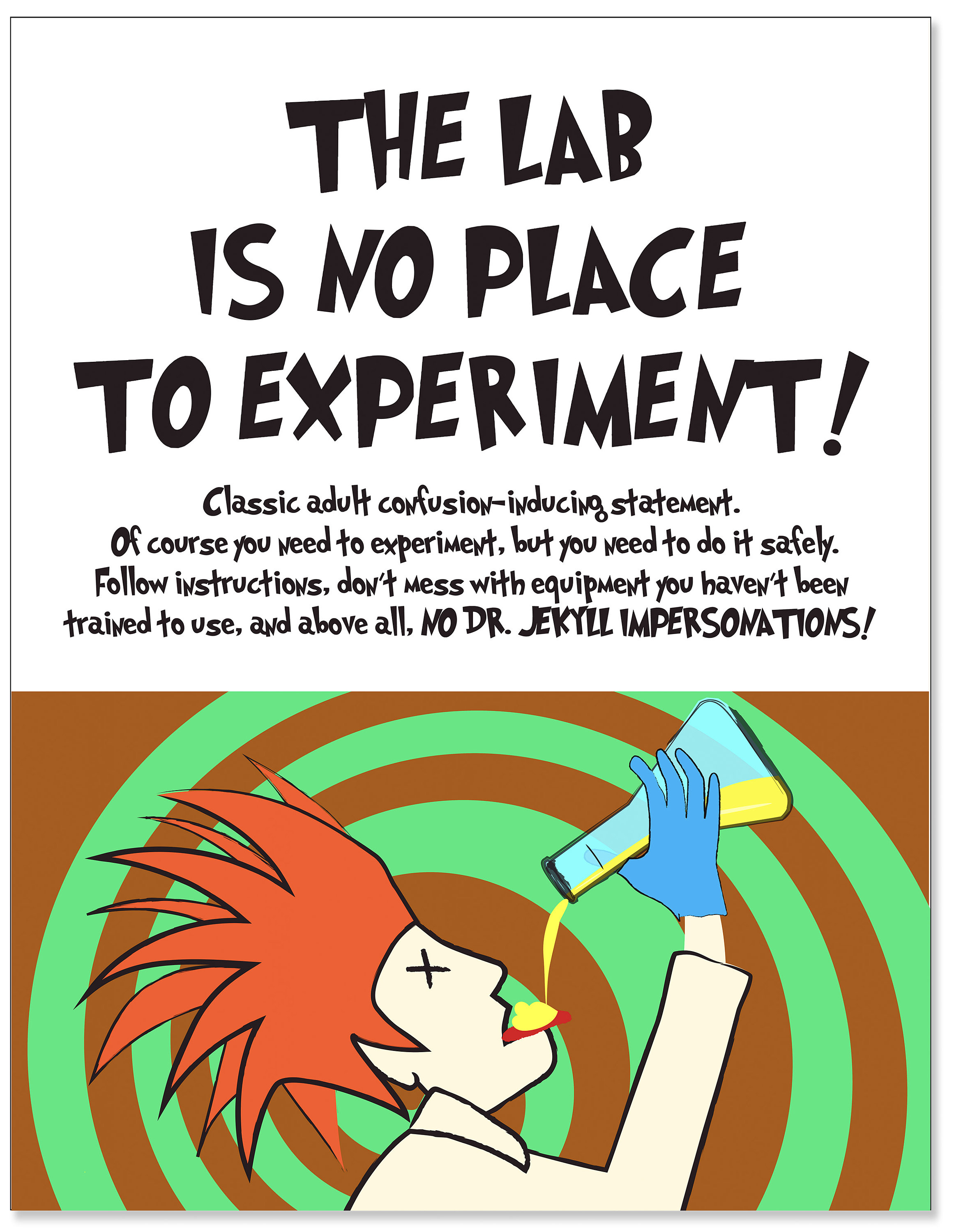 Science Lab Safety Poster Set. Plain Paper, Laminated, or Framed ...