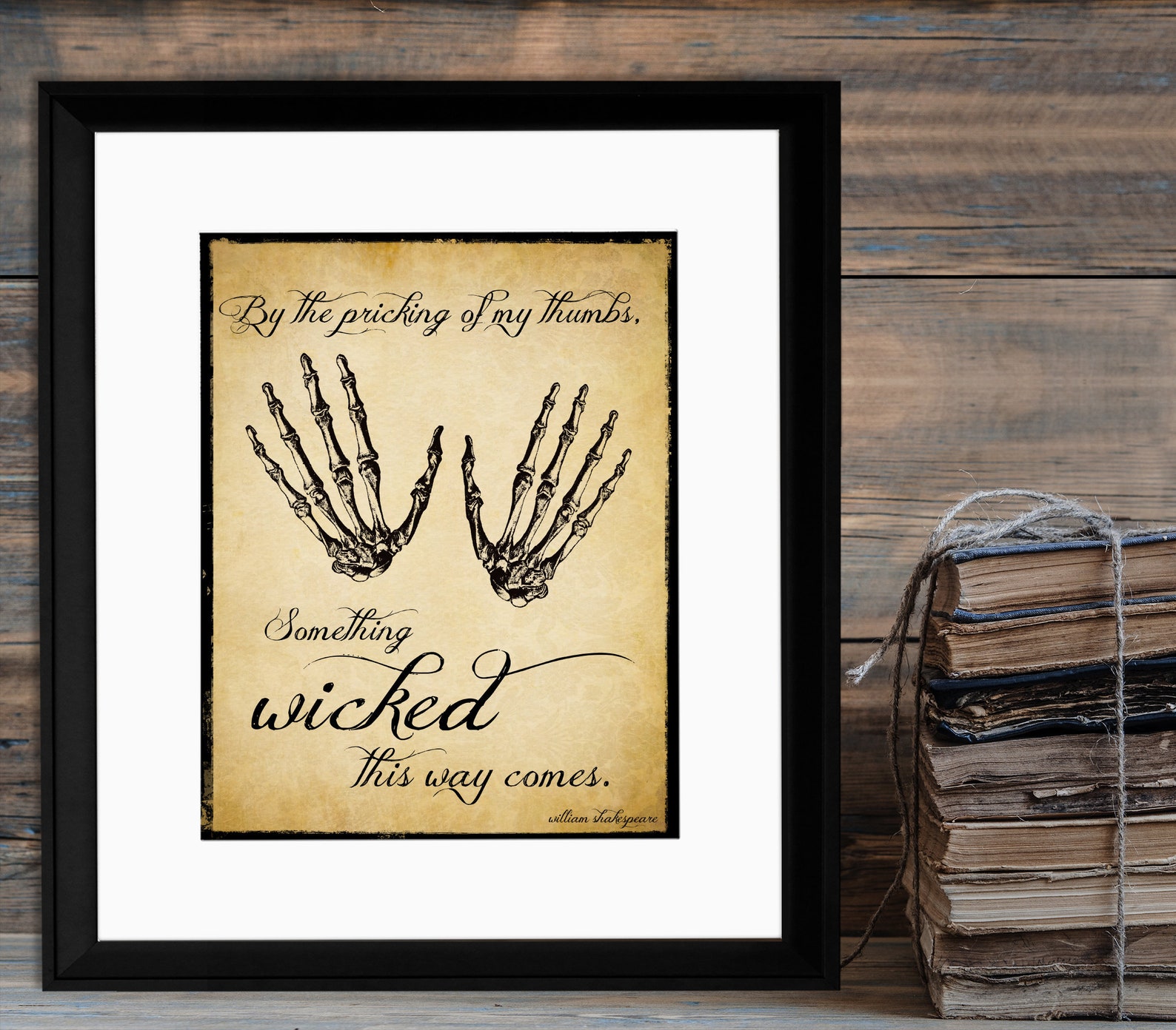 Something Wicked This Way Comes Shakespeare Literary Quote. | Etsy