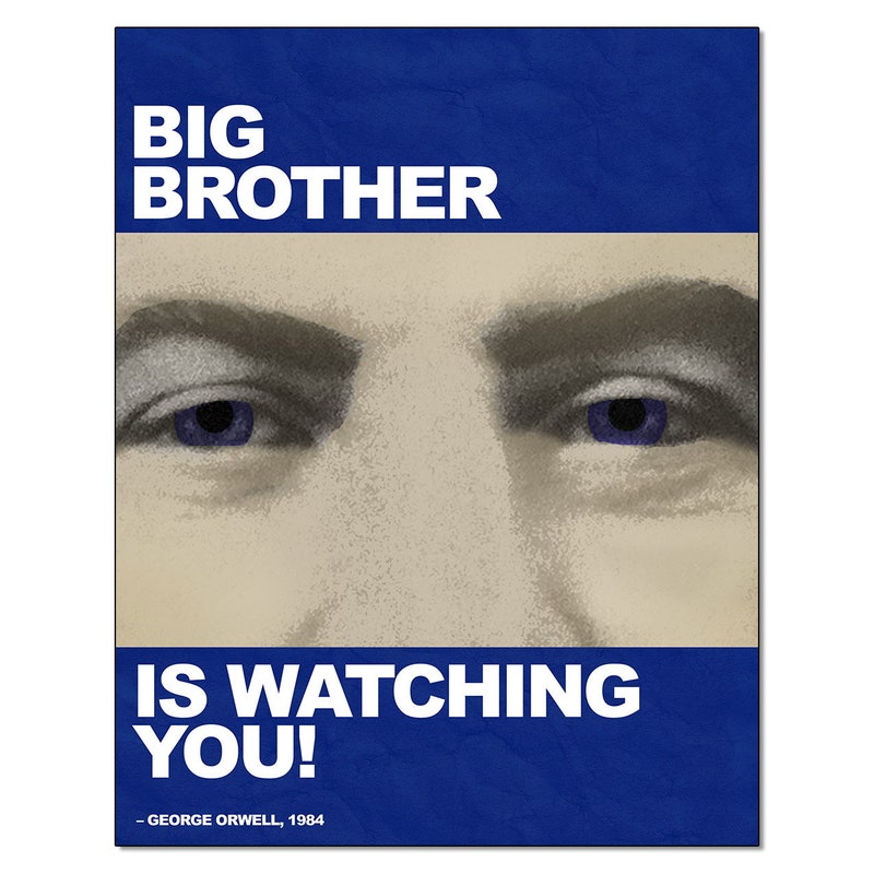 1984 Big Brother Poster Etsy