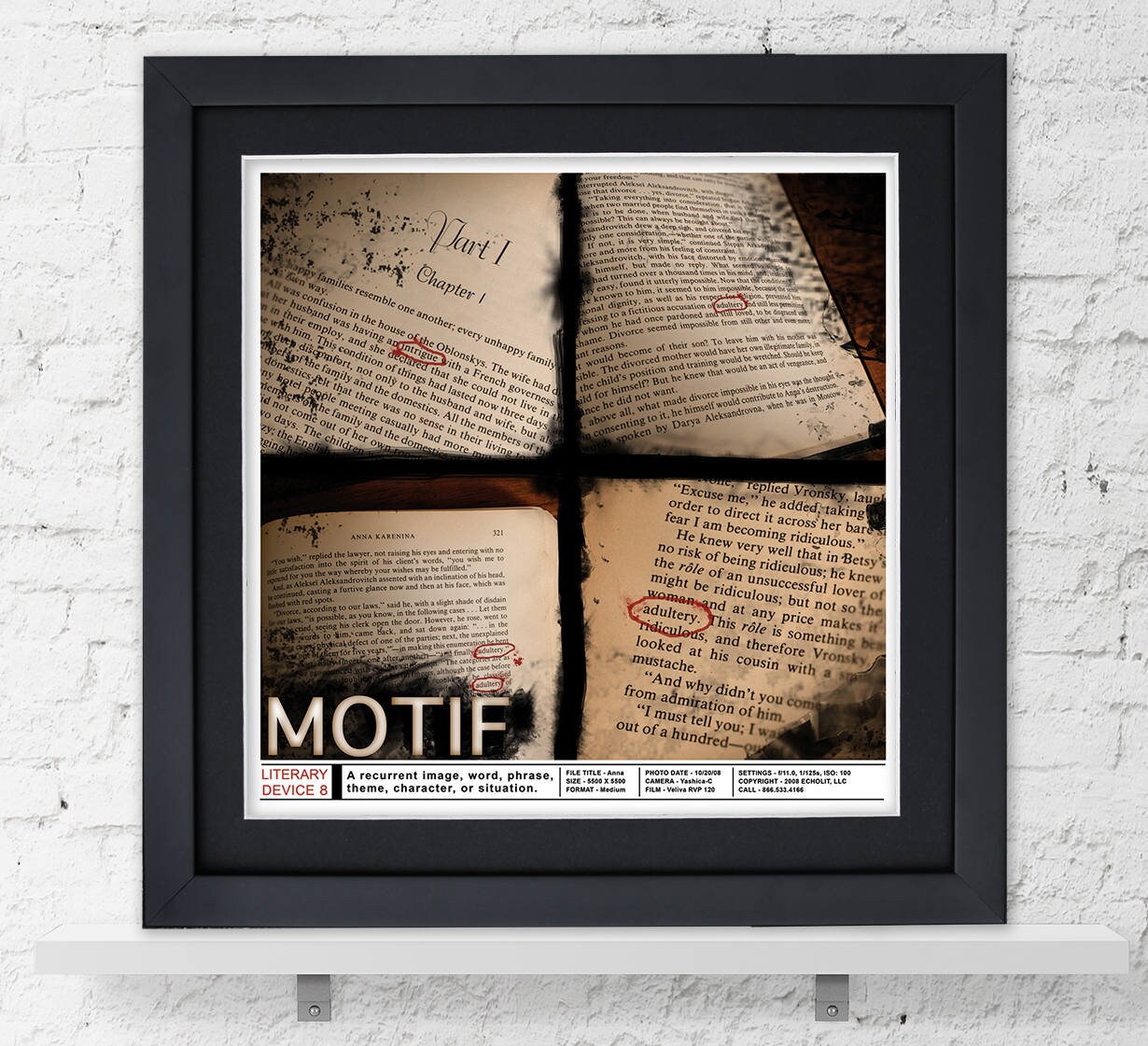Literary Device Art Print Motif Literary Poster For Etsy