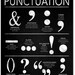 Punctuation Writing and Grammar Art Print. Fine Art Paper, Laminated ...