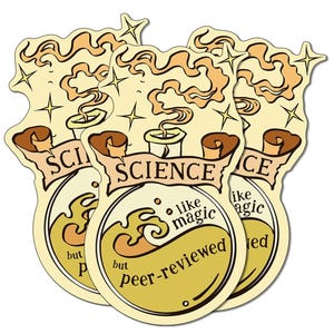 Science, Like Magic Set of 3 Stickers - STEAM/STEM