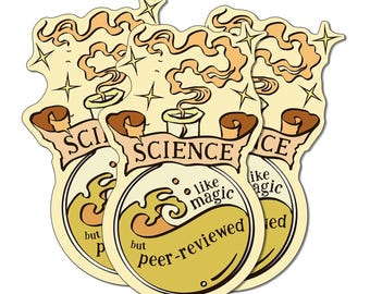 Science, Like Magic Set of 3 Stickers - STEAM/STEM