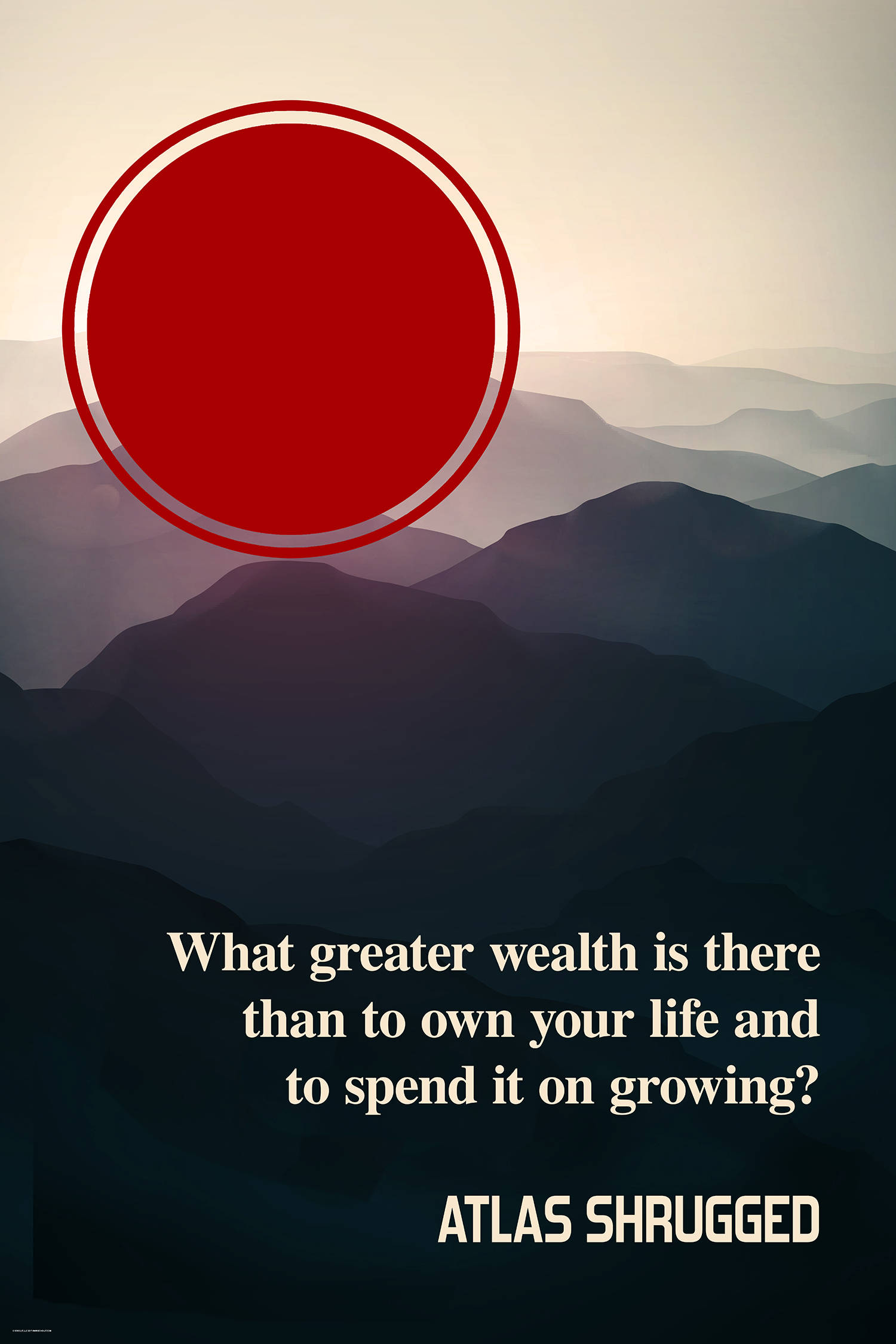 Ayn Rand Atlas Shrugged Quotes Ayn Rand Quote Fine Art Atlas Shrugged Print | Etsy België