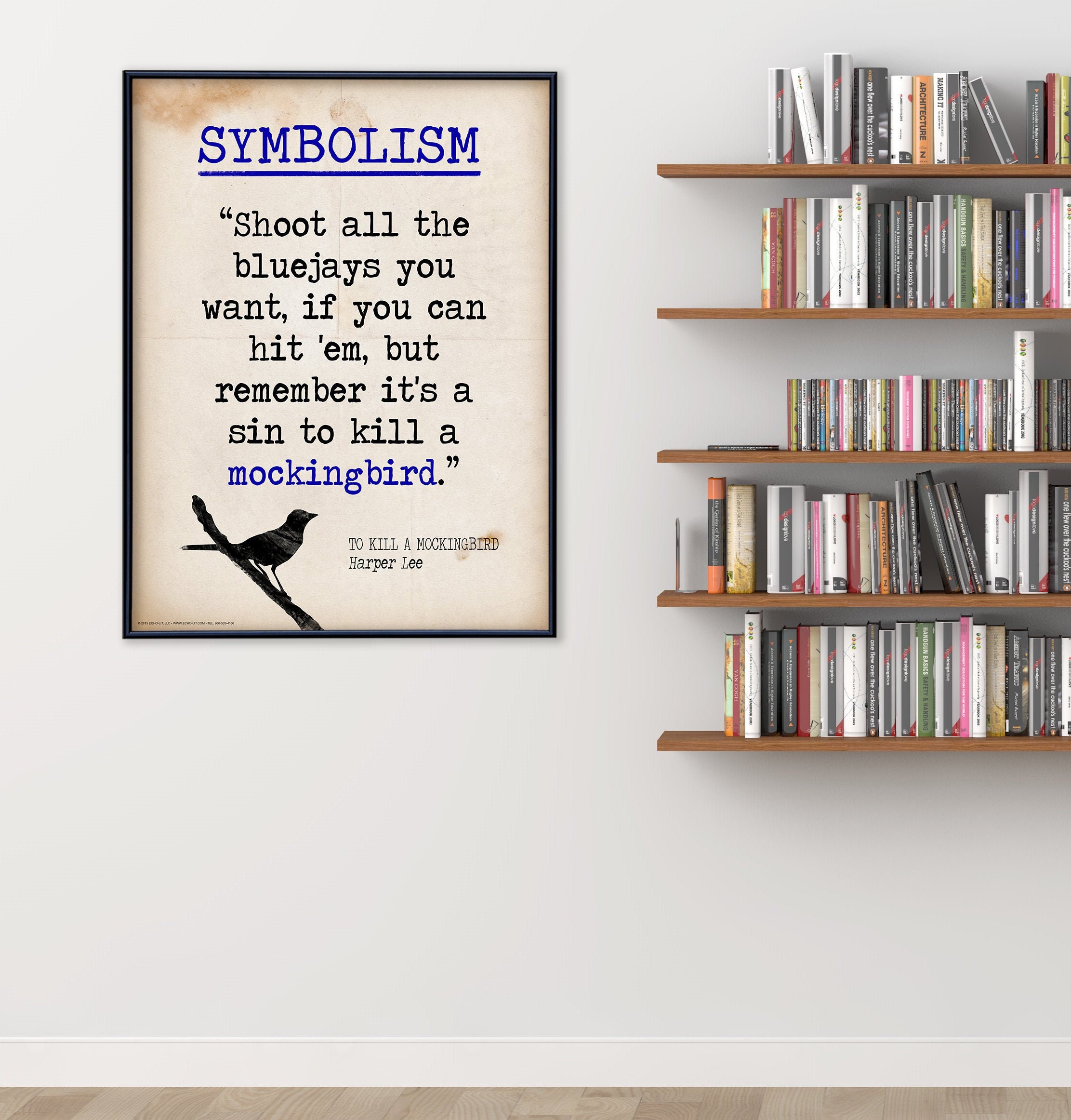 To Kill a Mockingbird Symbolism Quote Educational Art Print Etsy