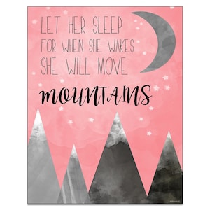 Napoleon &quot;Let Her Sleep&quot; Nursery Literary Poster DIGITAL DOWNLOAD