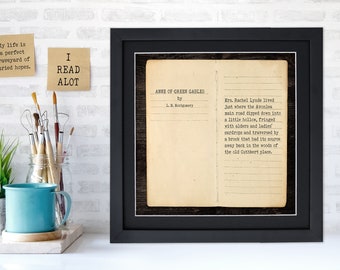 Anne of Green Gables  L.M. Montgomery Literary Quote Print. Fine Art Paper, Laminated or Framed.