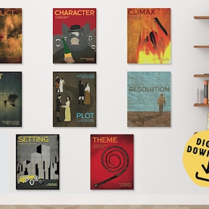 Elements of a Novel Set DIGITAL DOWNLOAD Bundle