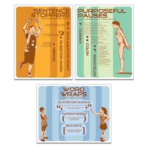 Punctuation Three Poster DIGITAL DOWNLOAD Bundle