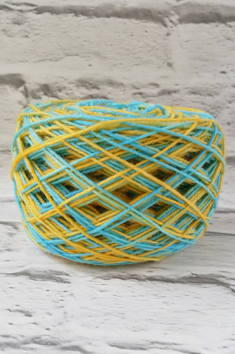 Hand Dyed Yarn Colorful Yarn Sock Weight 4 Ply