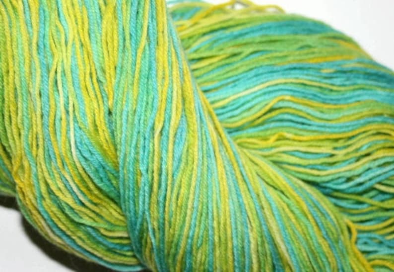 Hand Dyed Yarn Colorful Yarn Sock Weight 4 Ply