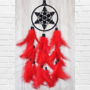 Feather Crochet Dreamcatcher, Baby Room Decoration, Boho Bedroom Decor, Crochet Wall Hanging