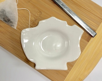 Teapot Tea Bag Rest / Spoon Rest / Tea Dish / Handmade Dish