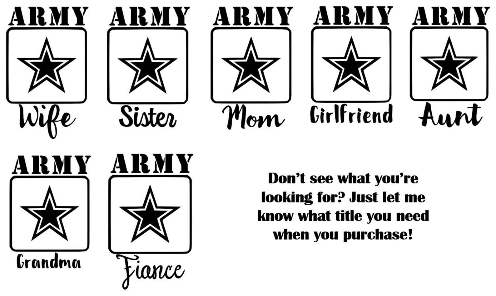 Army Wife Army Girlfriend Army Fiance Army Mom Army Etsy