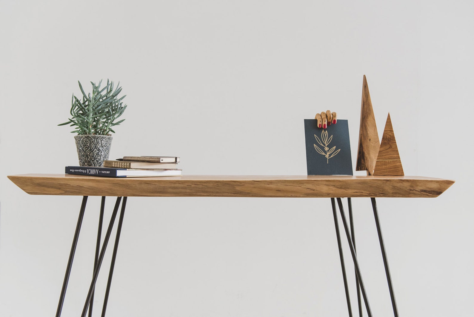 Live Edge Desk Computer Desk Rustic Desk Reclaimed Wood Etsy UK
