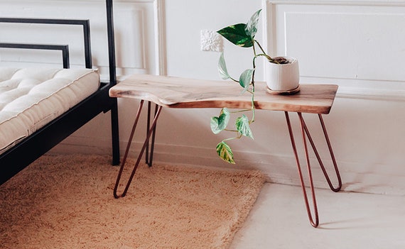 Narrow coffee on sale table bench style