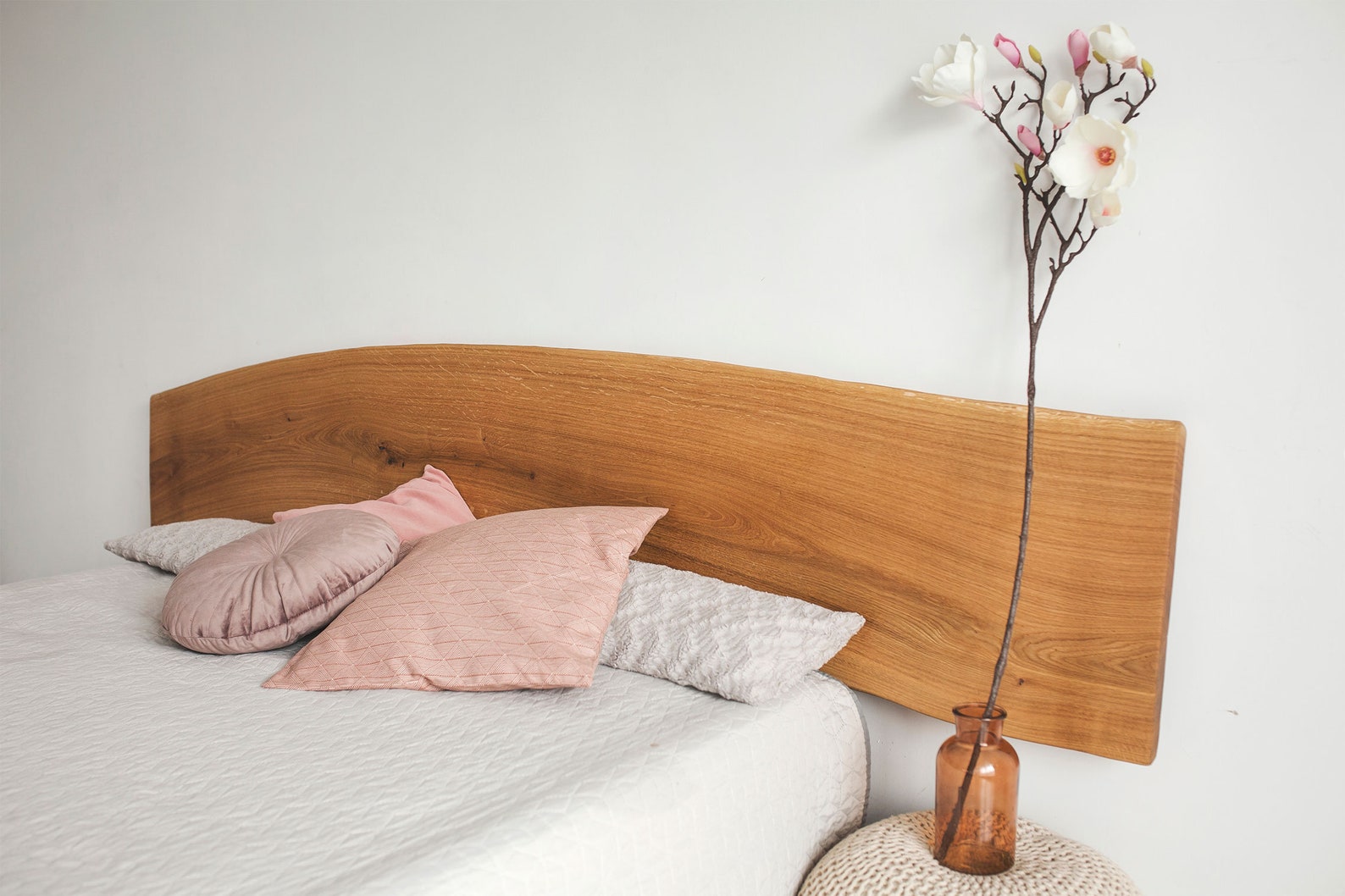 Headboard Queen Wood Headboard King Oak Headboard Handmade Etsy