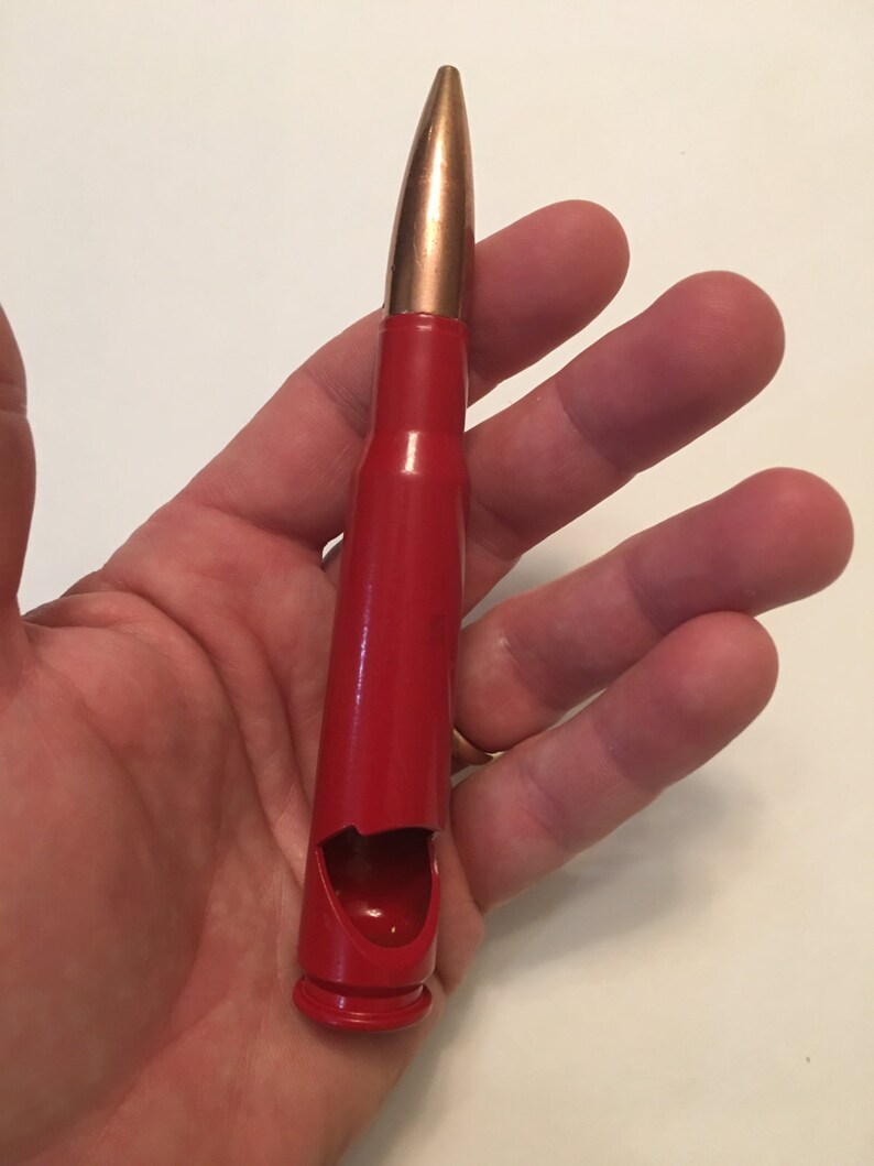 Engraved USA 50 caliber shell casing with bullet bottle Etsy