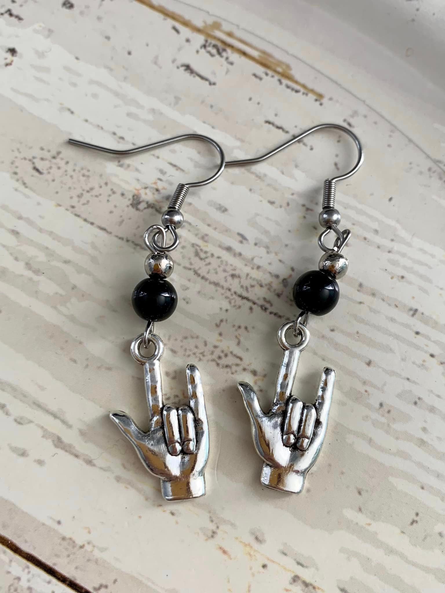 Boucles D'oreilles Pendantes Unisexes - Style Rock Gothique Vintage Punk - Acier Inoxydable - Neuf