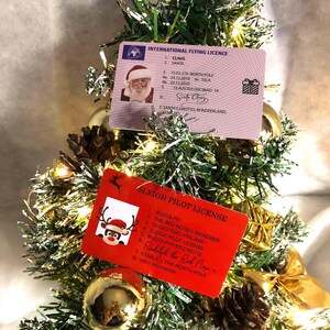 Santa of Rudolph Lost rijden slee rijbewijs Magisch plezier buiten in de tuin of bij boom Geloof fotoherinneringen Opwinding Kerstavond Dagpret