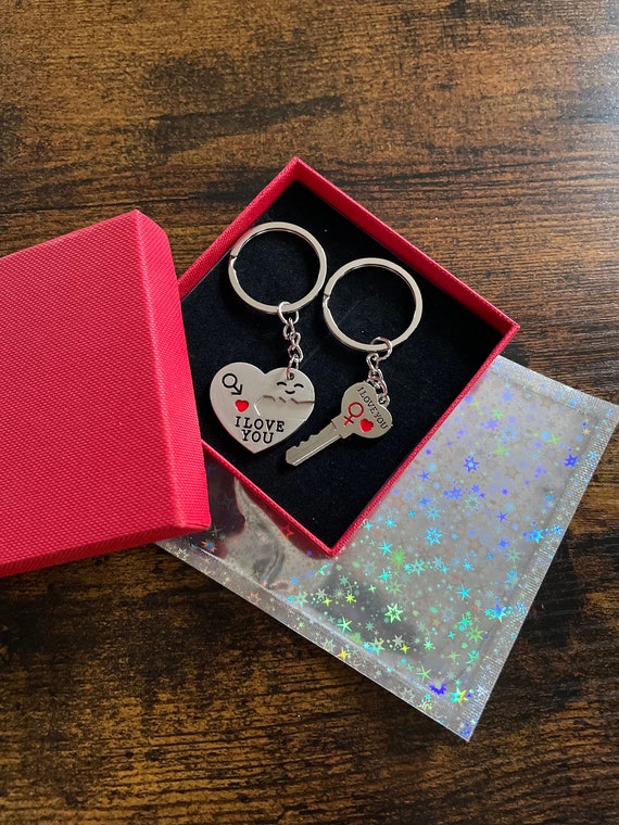 You have the key to my heart two piece key ring charm keepsake gift love relationship birthday valentine husband wife show them your love