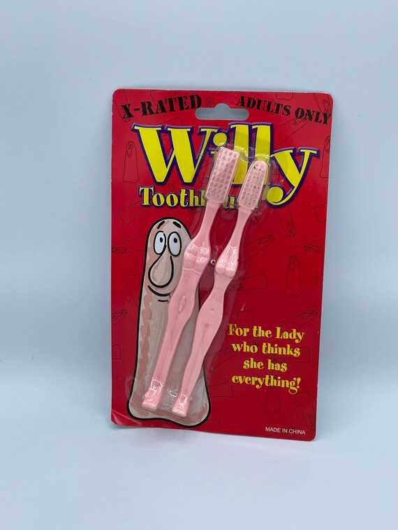 Willy Toothbrush Set For The Lady Who Thinks She Has Everything Fun Quirky Gift Secret Santa Stocking Filler Christmas Birthday Fun Quirky