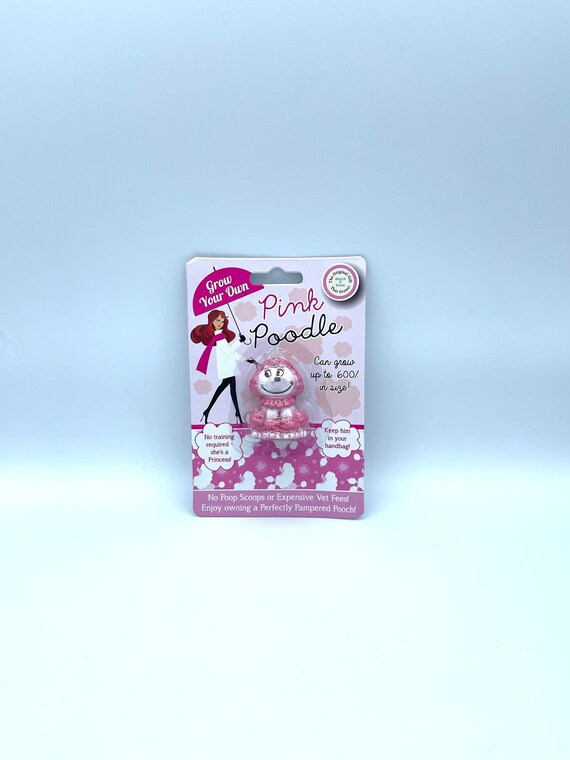 Grow your very own PINK POODLE Novelty Quirky Humorous Fun gift watch it grow 600% bigger no training birthday any occasion for anyone funny