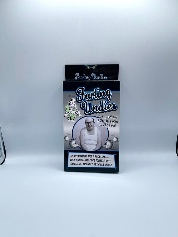 FARTING Undies For Men One Pair Of Briefs Danger Blast Area Gift Boxed Fathers Day Boyfriend Brother Birthday Christmas Fun Quirky Humour