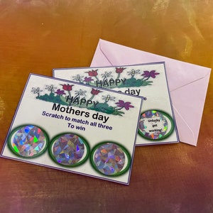Gratta e vinci per la festa della mamma Set to Put Inside Card Come regalo extra Mamma Nan giorno di divertimento fuori dalla stiratura lavando una buona e una busta da set cattiva