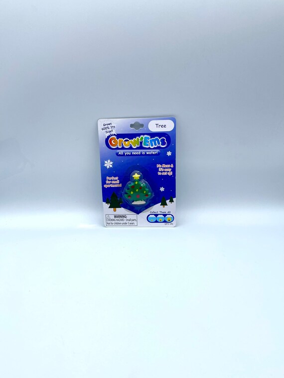 Grow your own christmas tree, all you need is water no needles no mess grows 600% its size fab secret santa stocking filler gift for any one