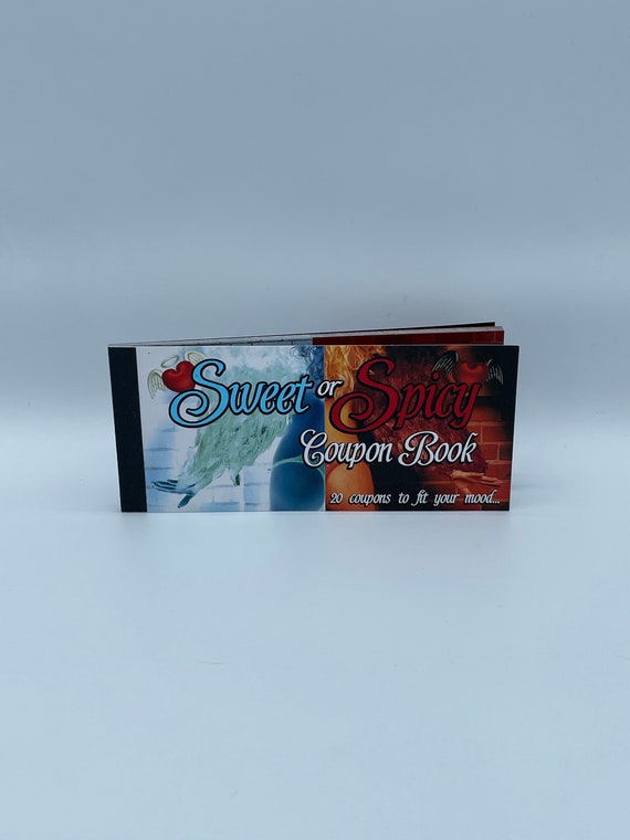 VALENTINES Birthday Sweet And Spicy Coupon Book spice up your love life 20 coupons fun novelty humorous gift him her boyfriend girlfriend