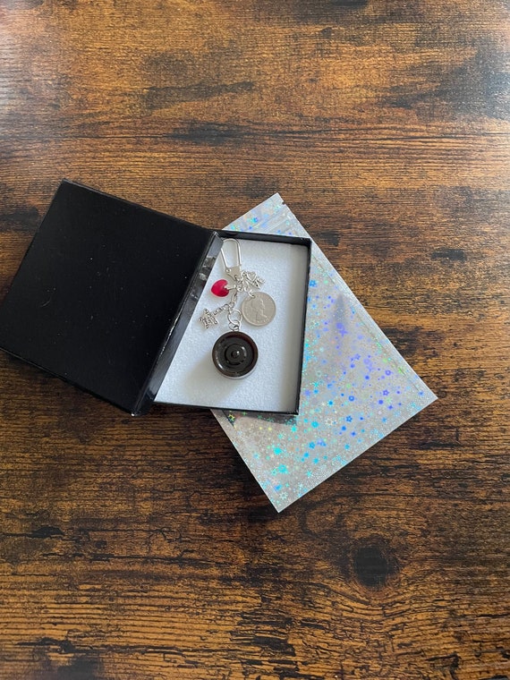 Lucky Sixpence Coin And My Last Rolo Love Keepsake Key Ring Charm Set Gift Boxed Resin Made Sweet Chocolate Valentines Birthday I love You