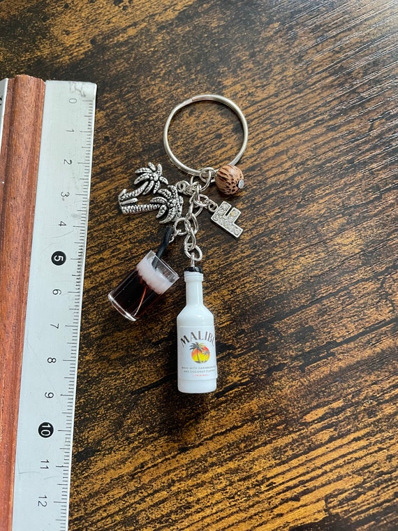 Stainless Steel Keychain Mini Ruler Key Charm Bag Charm Funny Keychains