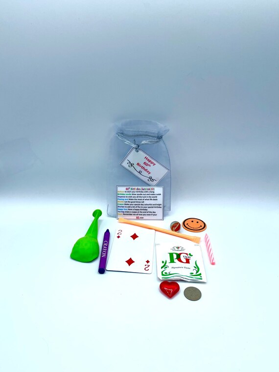 16TH SWEET SIXTEEN Survival Kit Fun Novelty Gift Present Birthday Greeting Cards Unique Quirky Colour Organza Bag Candle Card Balloon Smiles
