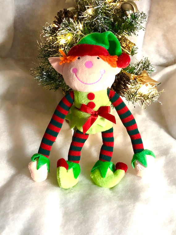 SPECIAL OFFER Naughty or Nice elf plush toy from santa Velcro hands christmas gift Ginger Hair Fun secret santa elves December fun child