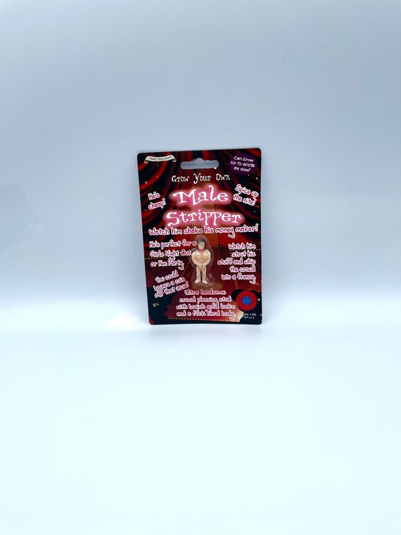Grow A MALE STRIPPER Fun Quirky Novelty Gift Grows 600% Bigger In Water Boss Party Favour Secret Santa Birthday Friend Hen Party Perfect Man
