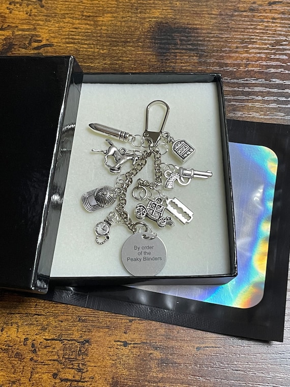 Peaky Blinders Inspired Key Ring Charm Gift Keepsake Boxed Whiskey Horse Cap Car By Order Of The Peaky Blinders TV Series Fun Quirky Brummie