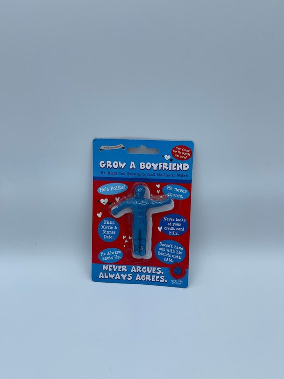 Grow a BOYFRIEND red or blue never argues always agree novelty fun quirky gift birthday hen party christmas stocking filler secret santa