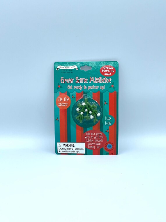 Grow you very own MISTLETOE christmas fun kiss kiss fun quirky novelty gift, grows up to 600% it’s the season secret santa stocking filler