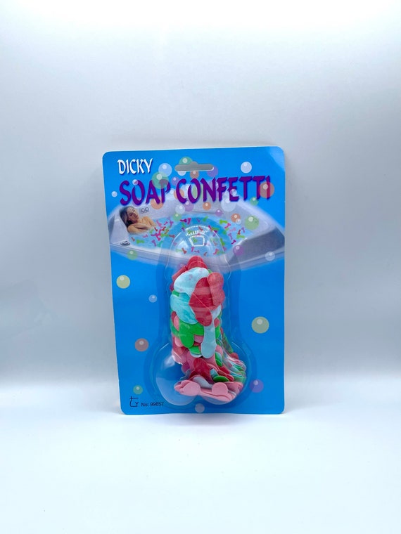 Dicky soap confetti for bath hen party birthday different colours great gift to give shaped